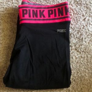 PINK pink/gray reversible leggings